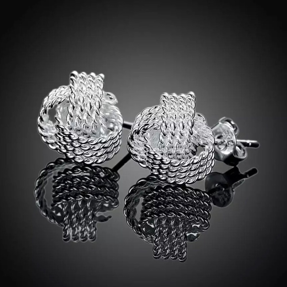 Exquisite Sterling Silver Studs